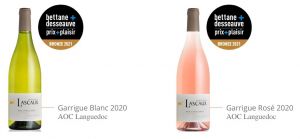 Garrigue Blanc et Garrigue Rosé récompensés au Prix Plaisir 2021