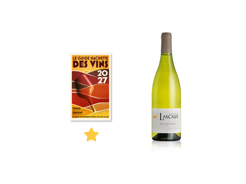 Notre cuvée Garrigue, blanc récompensée au Guide Hachette des Vins